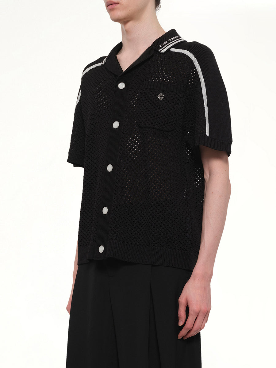 Casablanca Mesh Shirt in Black