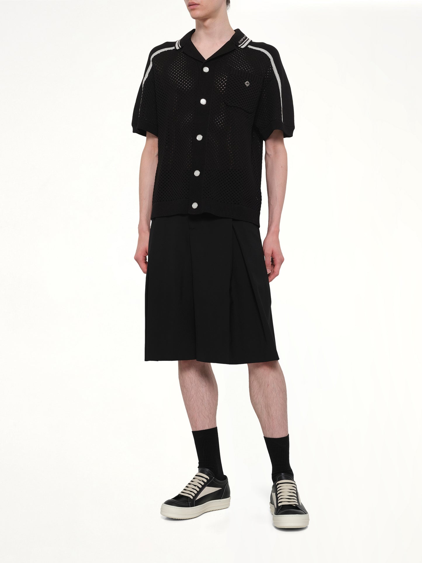 Casablanca Mesh Shirt in Black