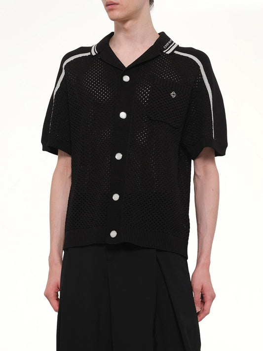 Casablanca Mesh Shirt in Black