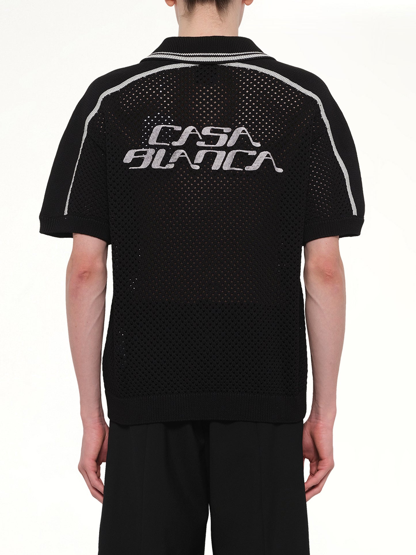 Casablanca Mesh Shirt in Black