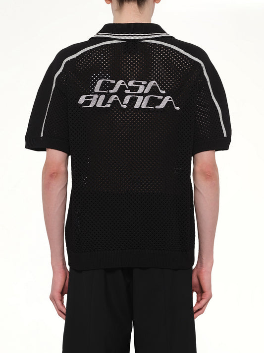 Casablanca Mesh Shirt in Black