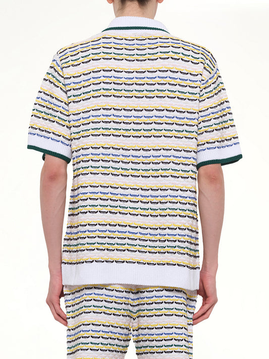 Tuck Stitch Shirt in White