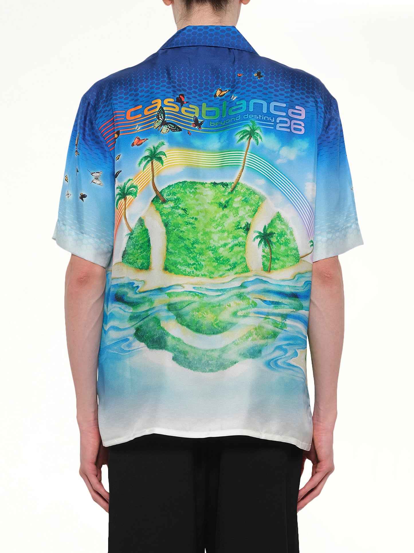 Beyond Destiny Cuban Collar SS Shirt in Blue