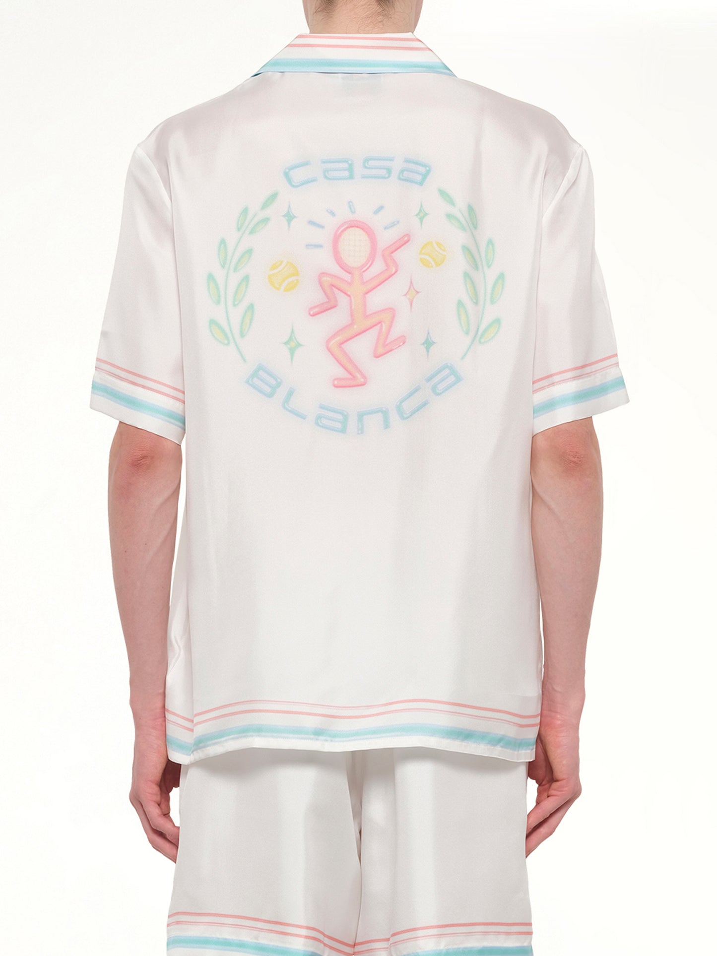 Dance Joy Cuban Collar SS Shirt in White
