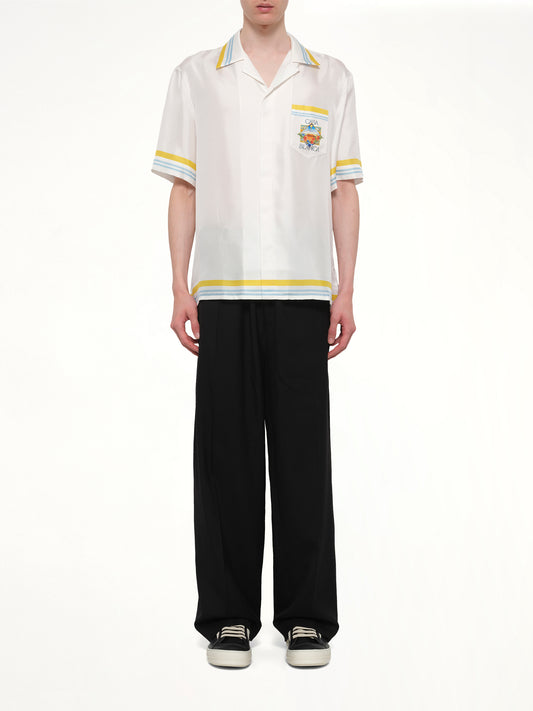 Tennis Landscape SS Shirt in White