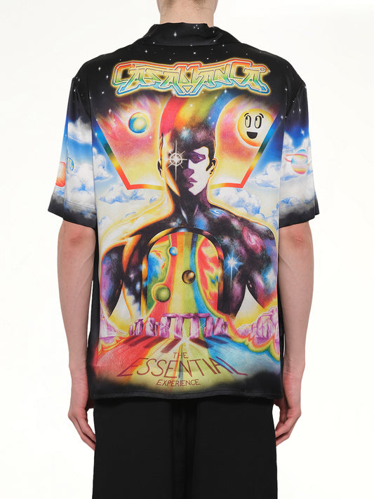 The Essential Experience Cuban Collar SS Shirt in Black