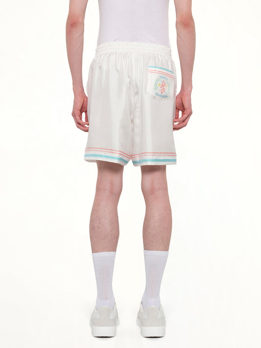 Dance Joy Silk Shorts in White