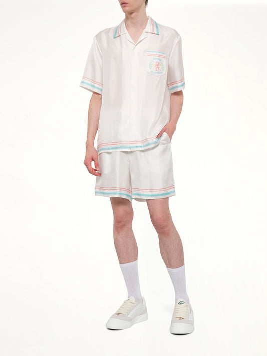 Dance Joy Silk Shorts in White