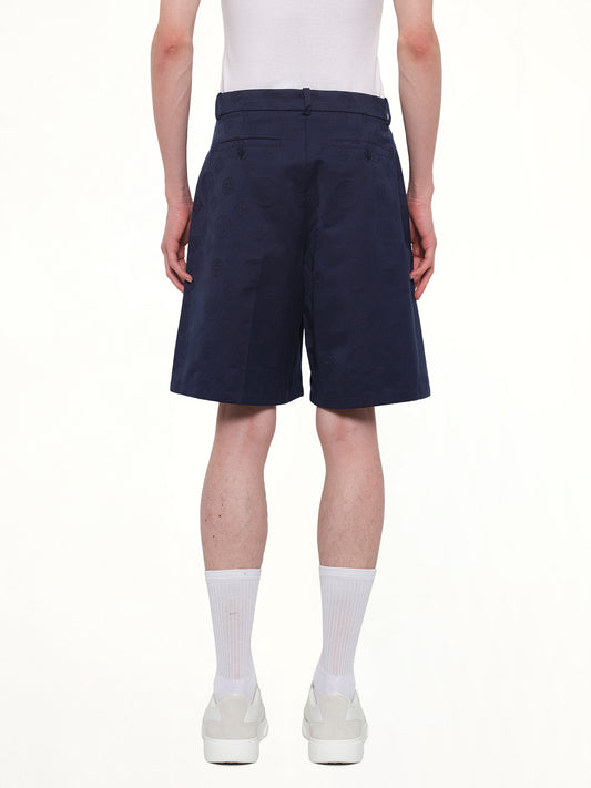 Monogram Shorts in Navy
