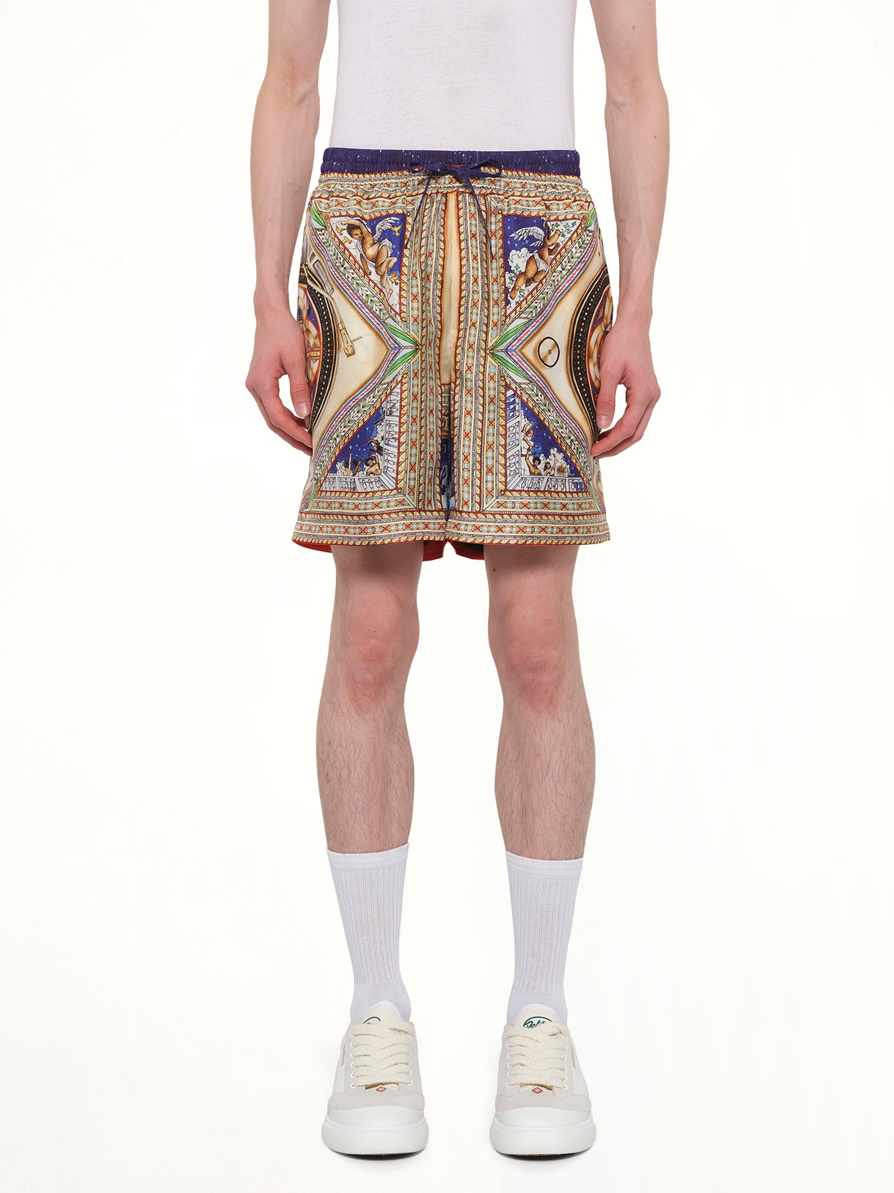 Plafond Orne De Musique Silk Shorts in Multicolour