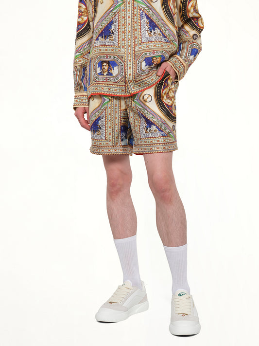 Plafond Orne De Musique Silk Shorts in Multicolour