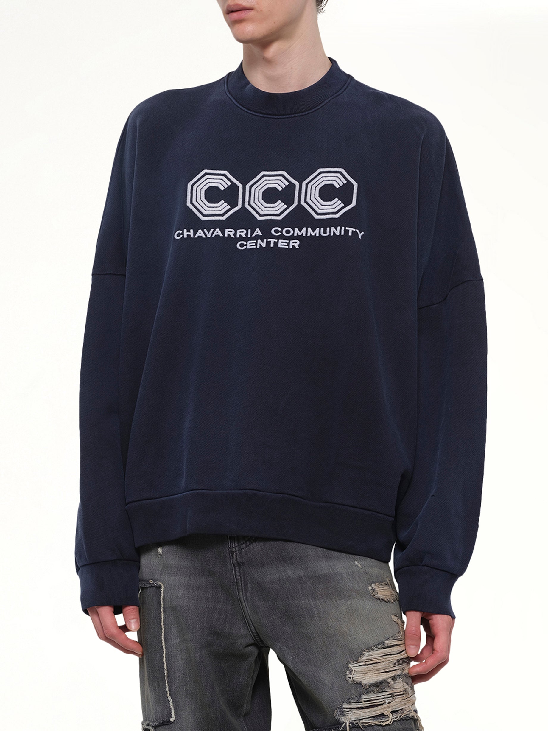WILLY CHAVARRIA "CCC" Hooligan Crew in Peacoat Detail Shot from MARAIS