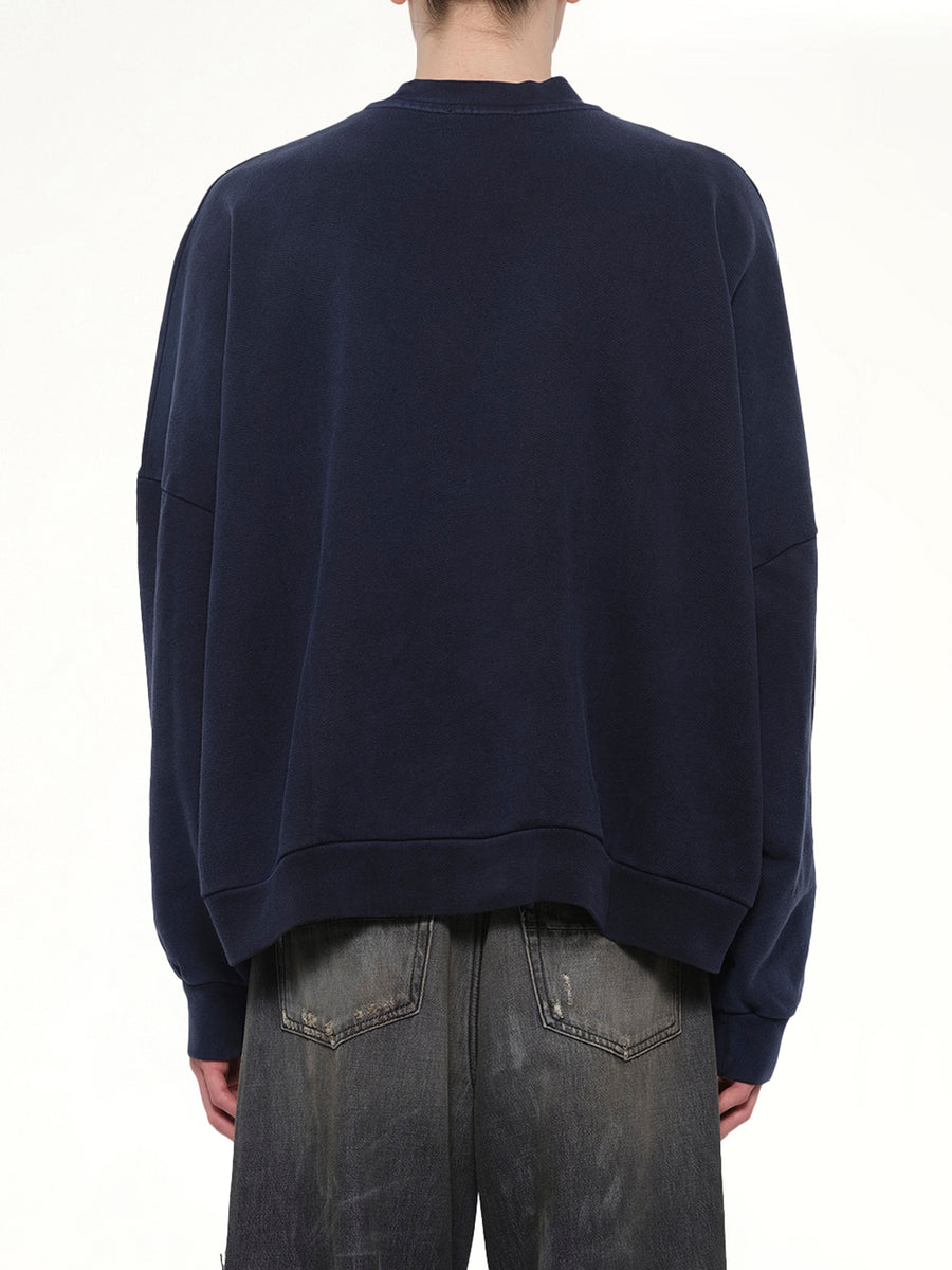 "CCC" Hooligan Sweatshirt in Peacoat