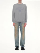 Faded Collegiate Sweatshirt in Grey Heather