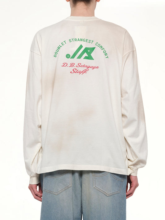 L/S T-Shirt With My Workwear Bear  in White