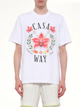 Casa Way Orchid Classic T-Shirt in White