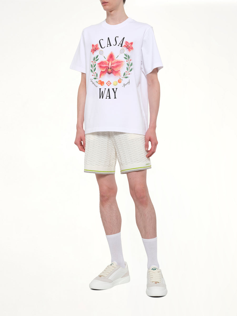 Casa Way Orchid Classic T-Shirt in White