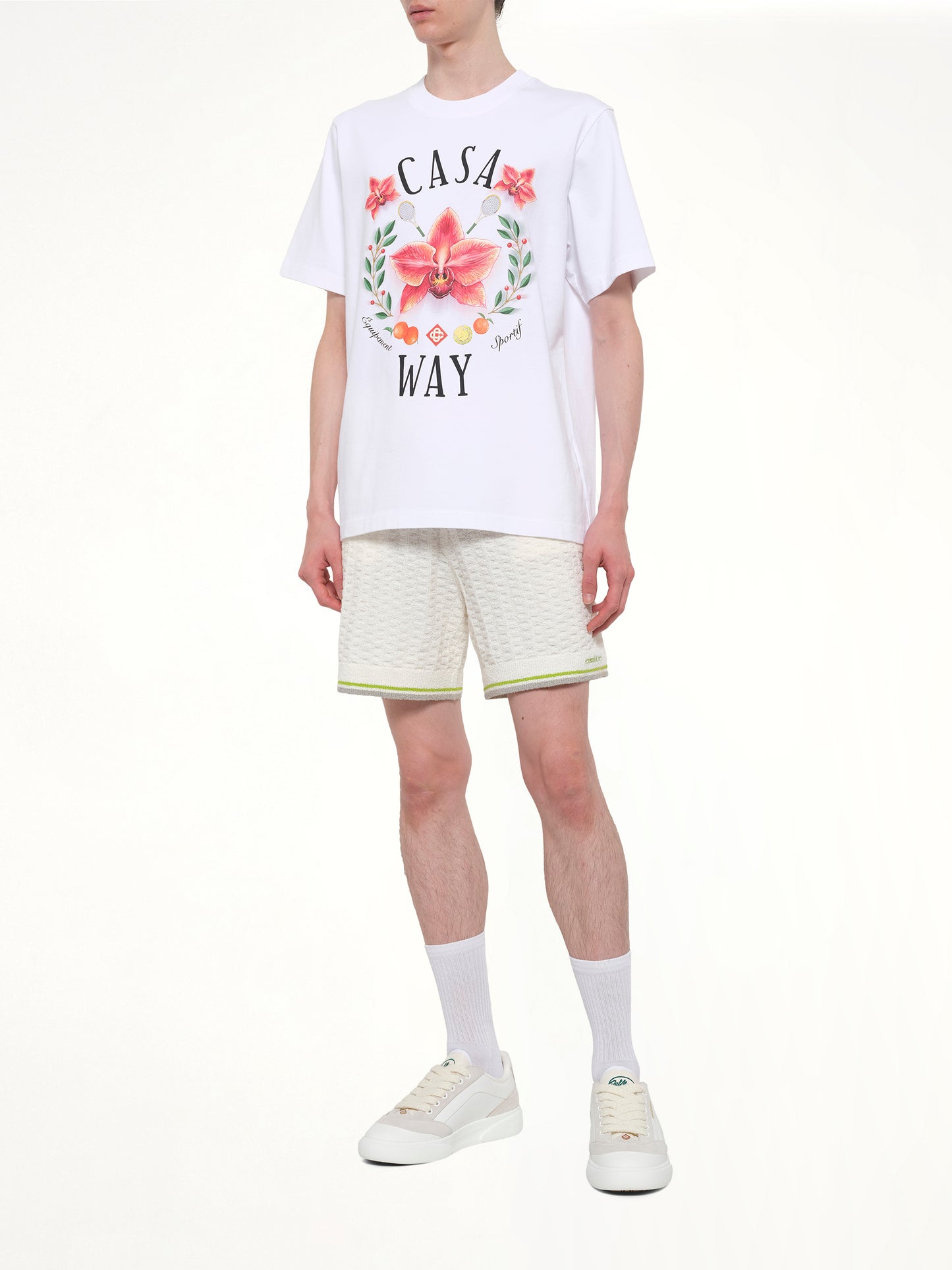 Casa Way Orchid Classic T-Shirt in White