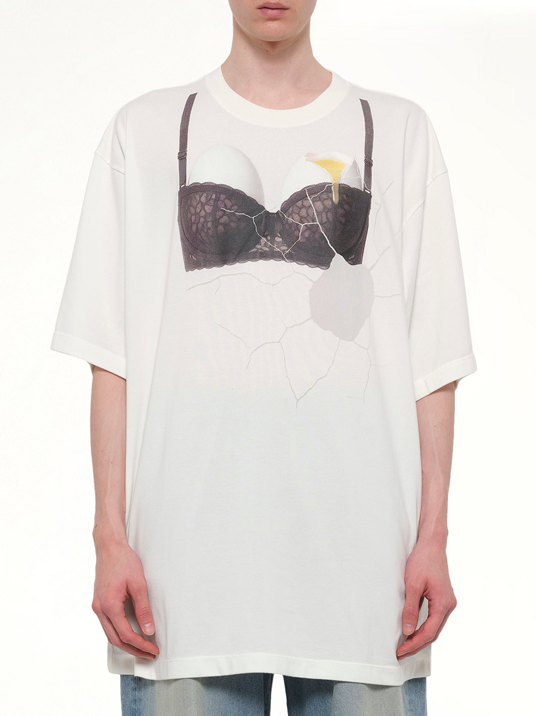 Egg Bra T-Shirt in White