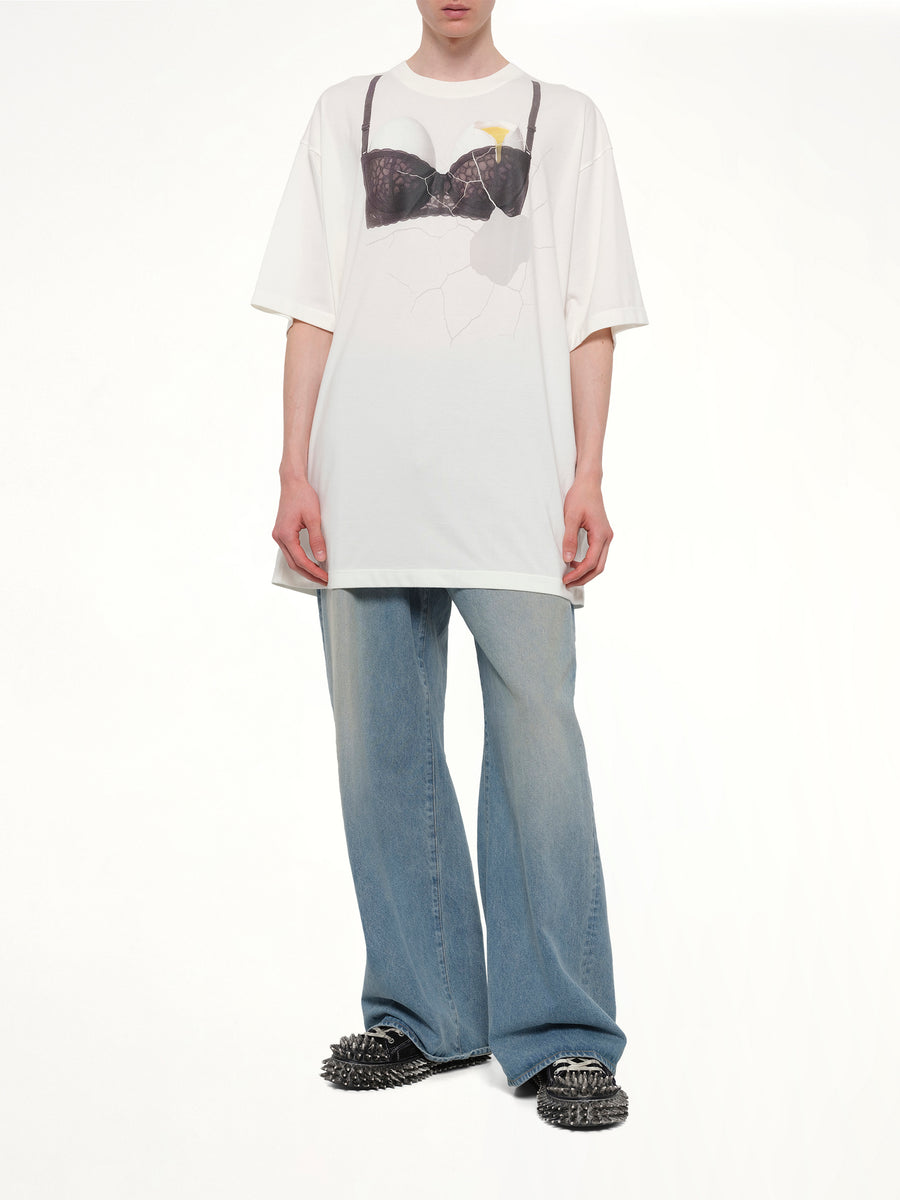 Egg Bra T-Shirt in White