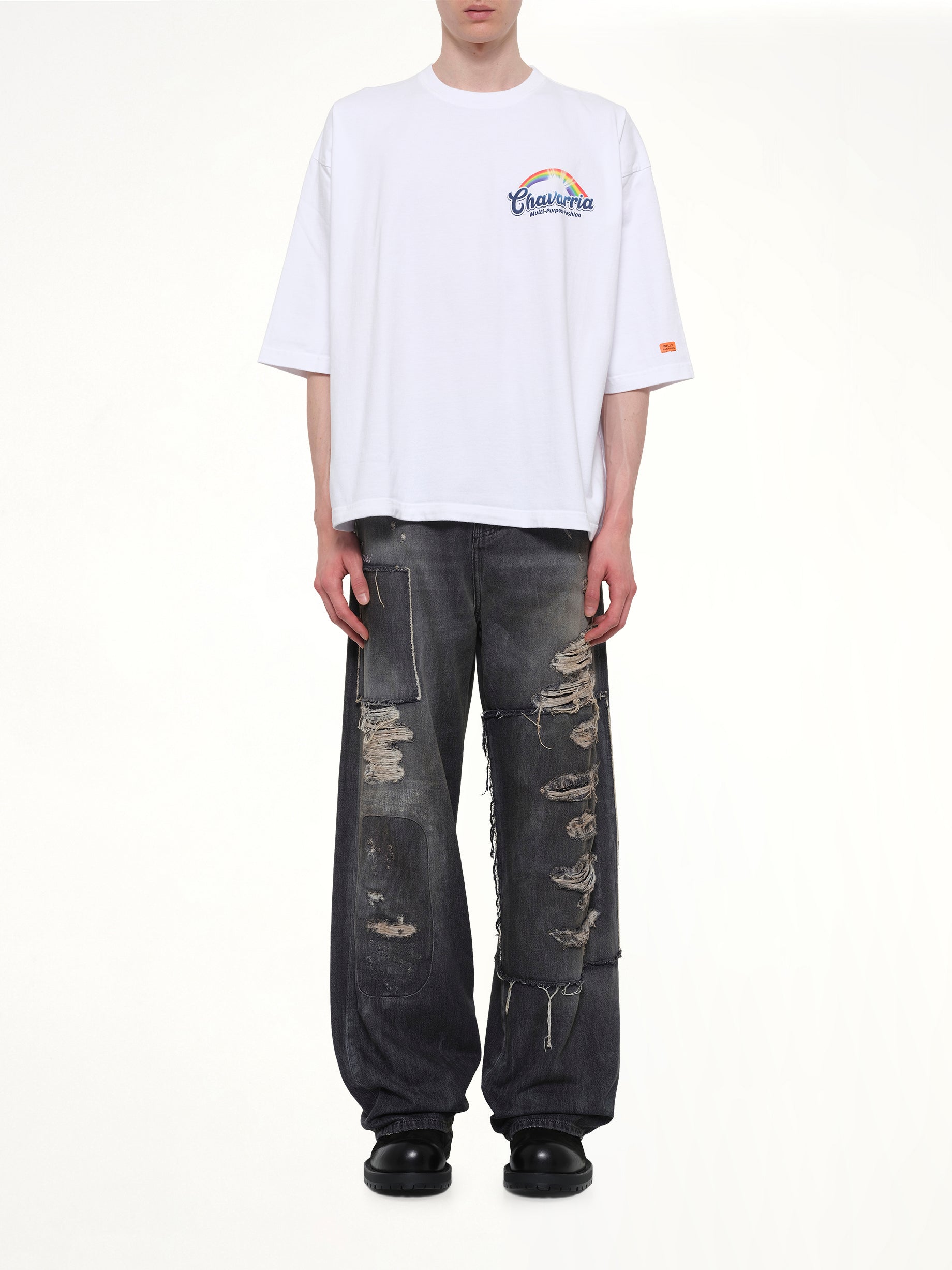 WILLY CHAVARRIA Fabuloso Buffalo T-Shirt in White Model View from MARAIS