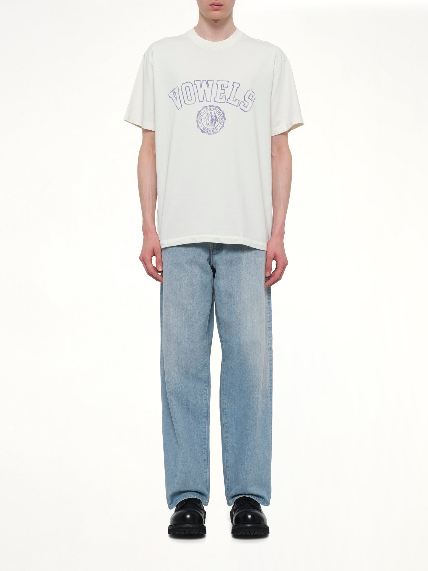 Faded Collegiate T-Shirt in White