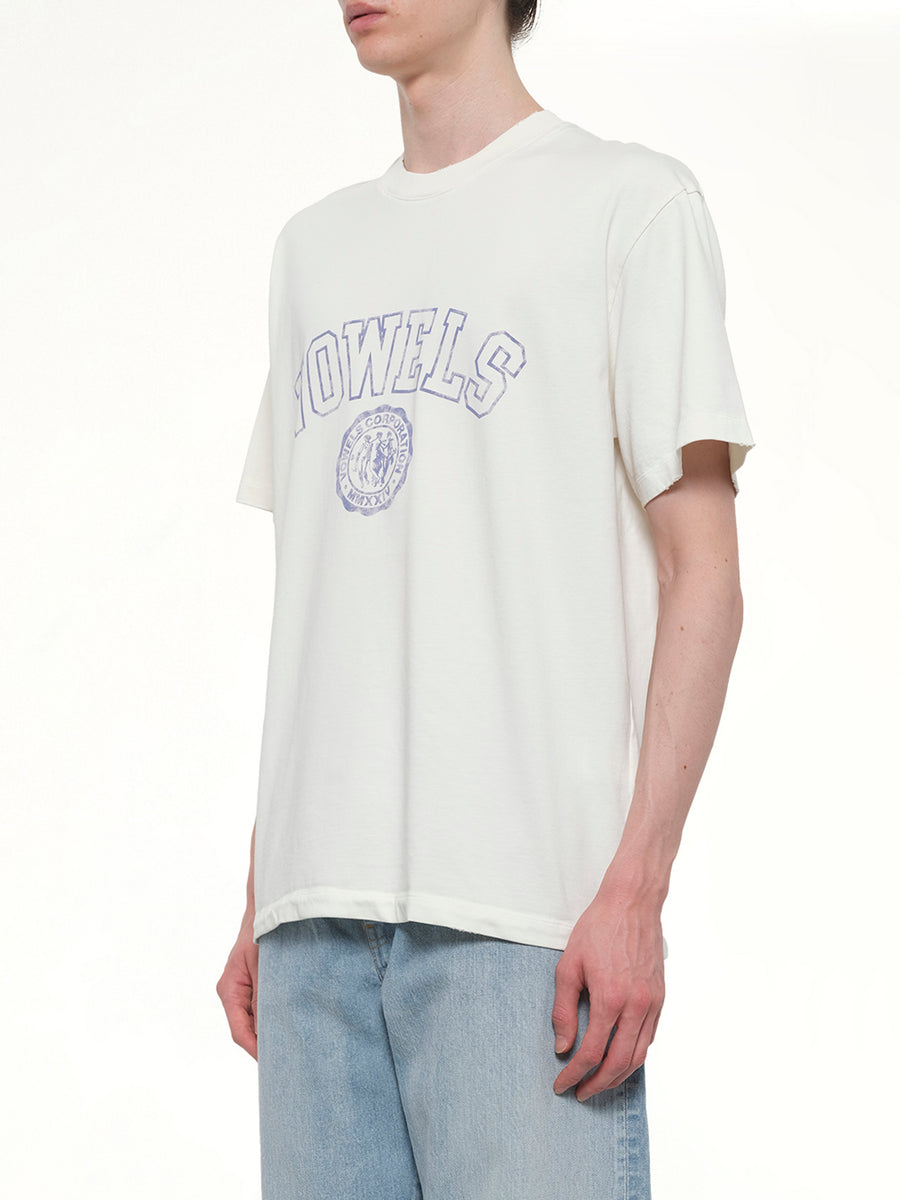 Faded Collegiate T-Shirt in White