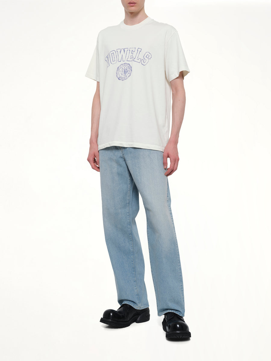Faded Collegiate T-Shirt in White