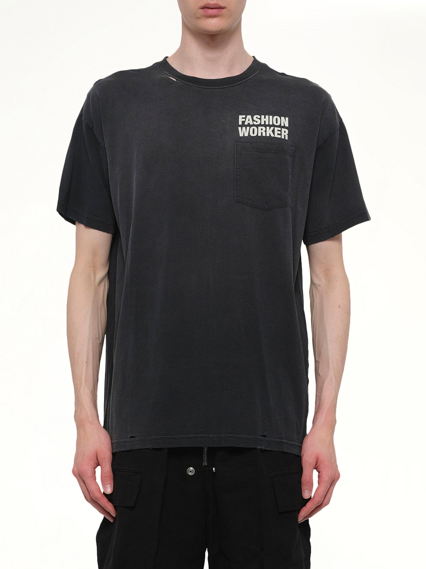 Fashion Worker Easy T-Shirt in Black