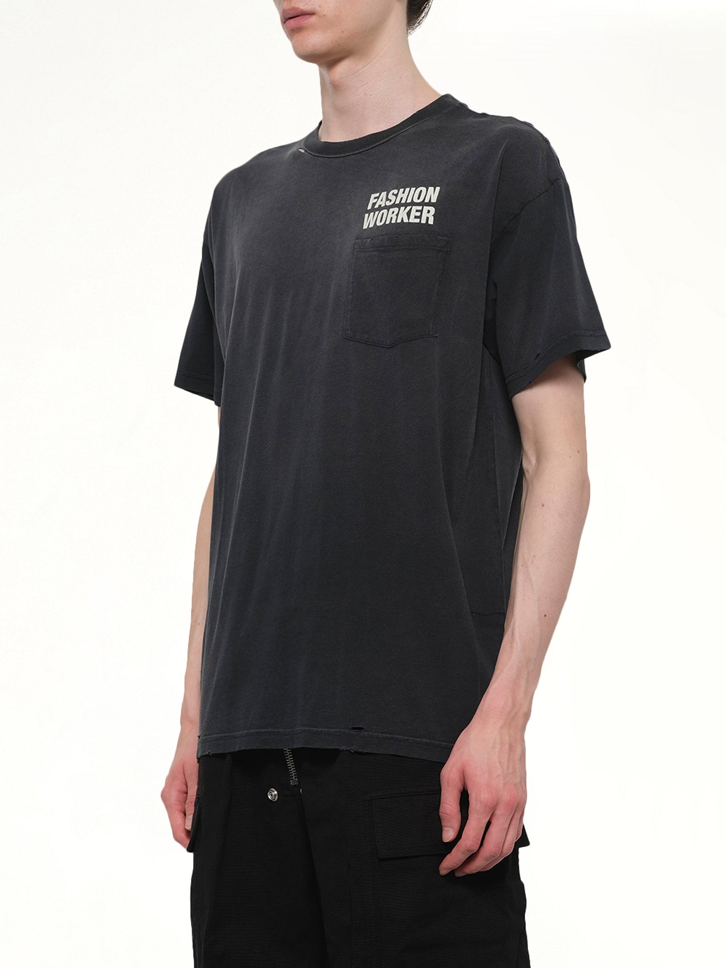 Fashion Worker Easy T-Shirt in Black