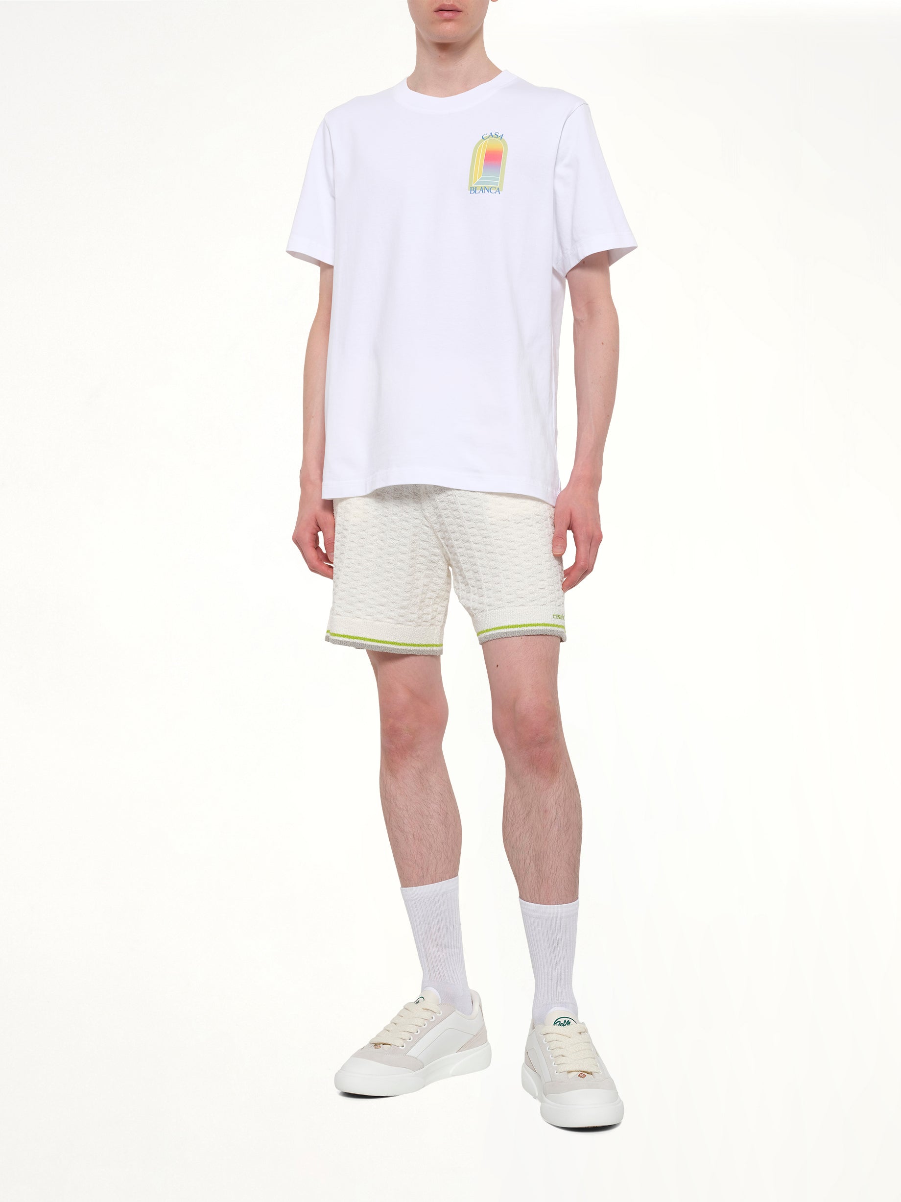 CASABLANCA L'Arche Classic T-Shirt in White Full Reference from MARAIS