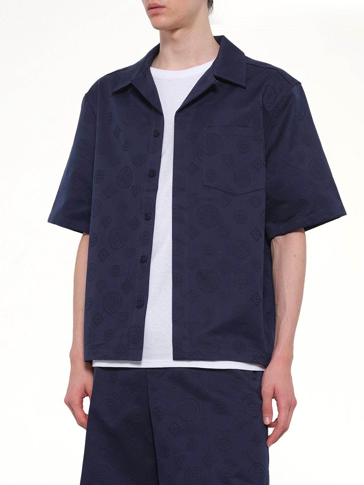 Monogram SS Shirt in Blue