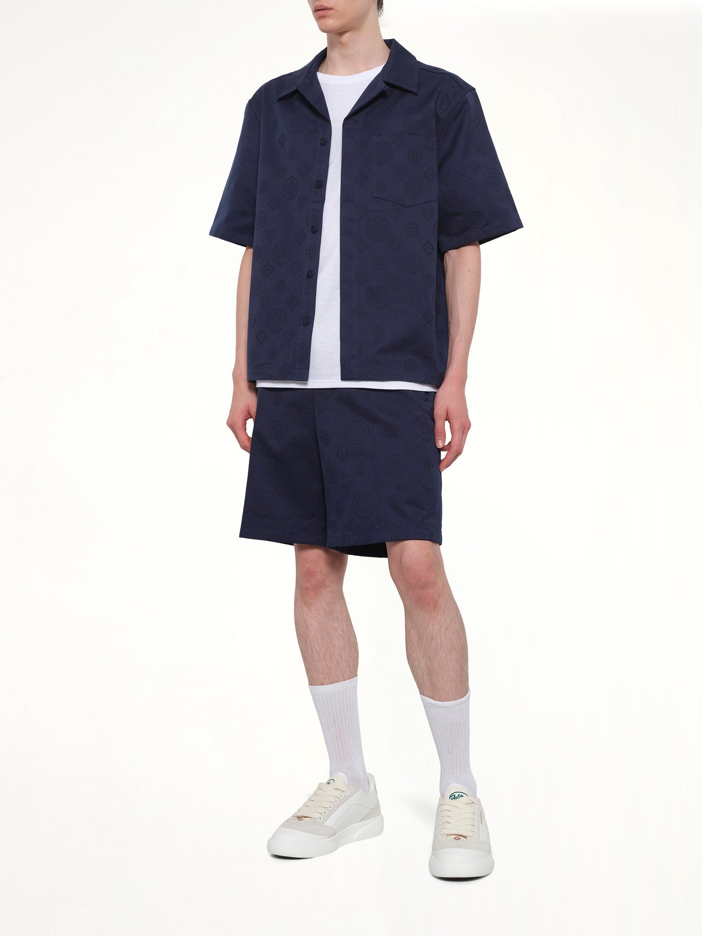 Monogram SS Shirt in Blue