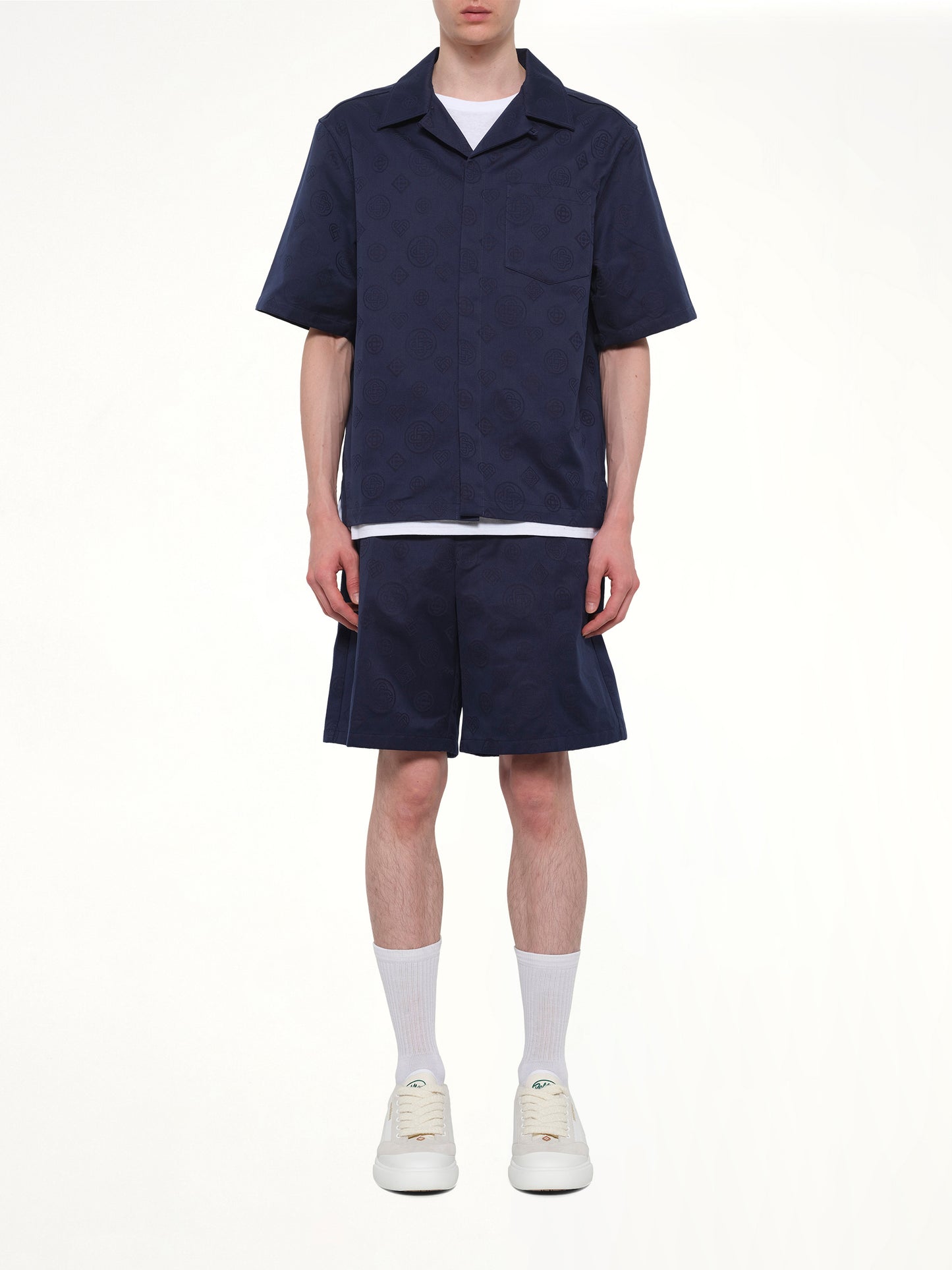 Monogram SS Shirt in Blue