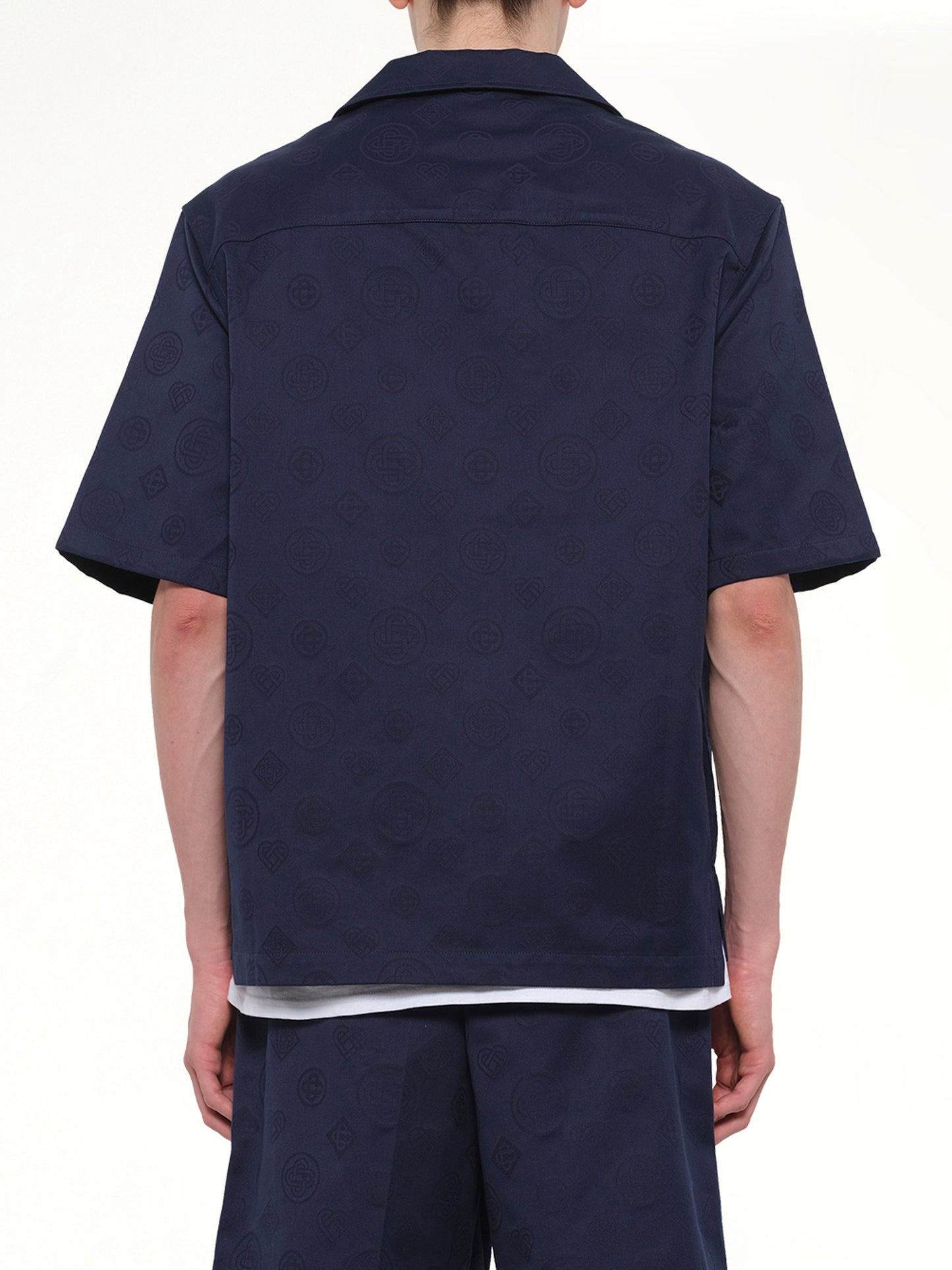 Monogram SS Shirt in Blue