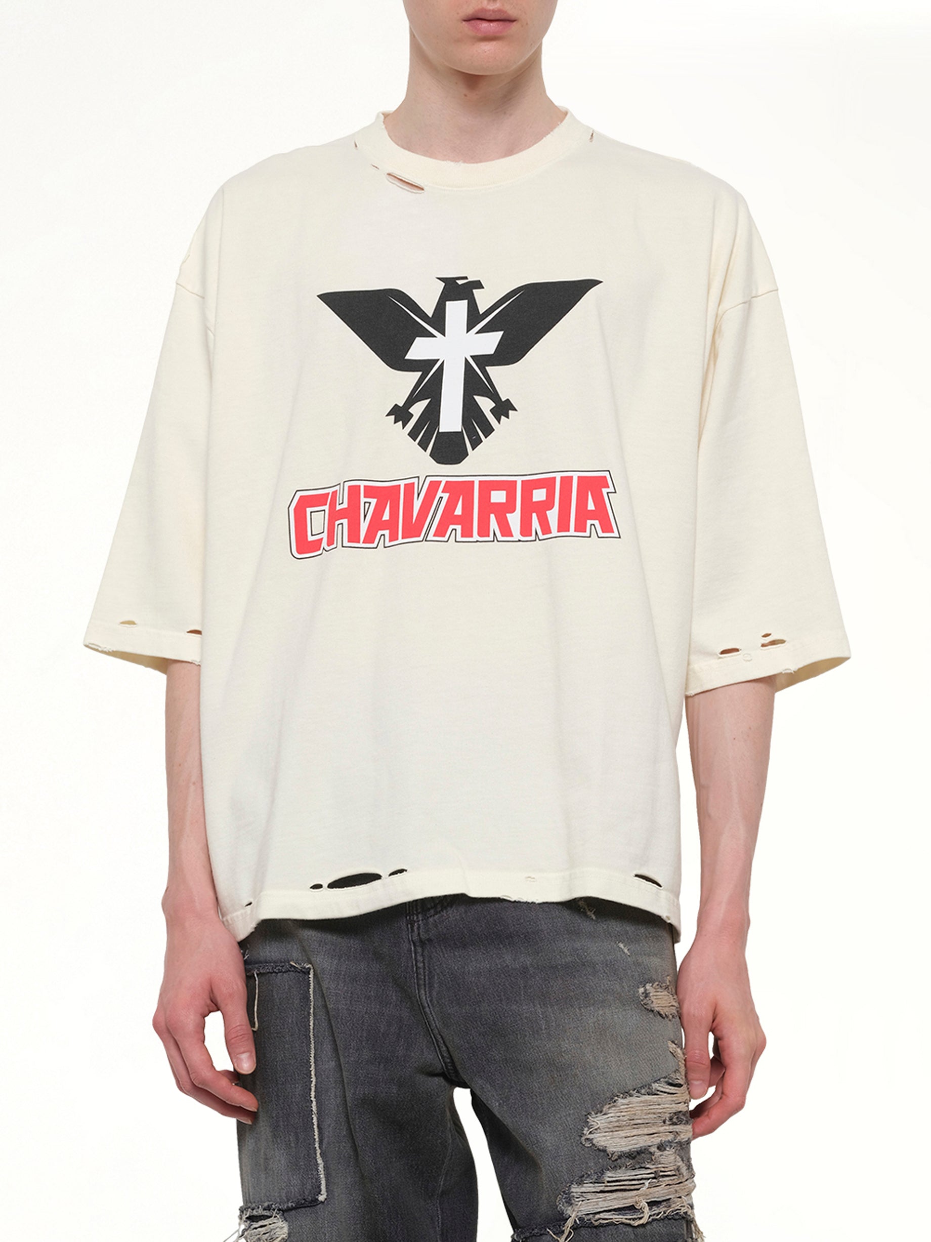 WILLY CHAVARRIA Tecate Buffalo T-Shirt in Masa Detail Shot from MARAIS