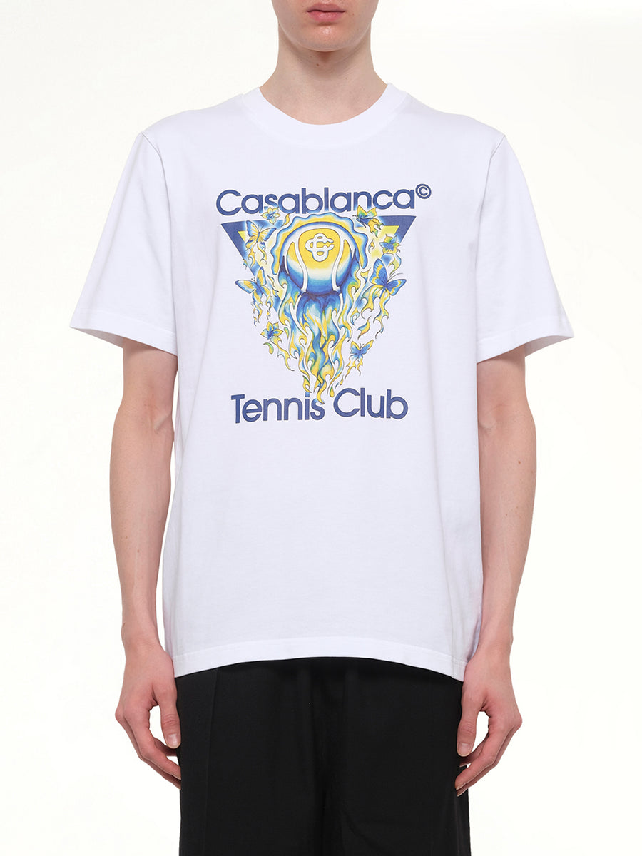 Tennis Club Icon Classic T-Shirt in White