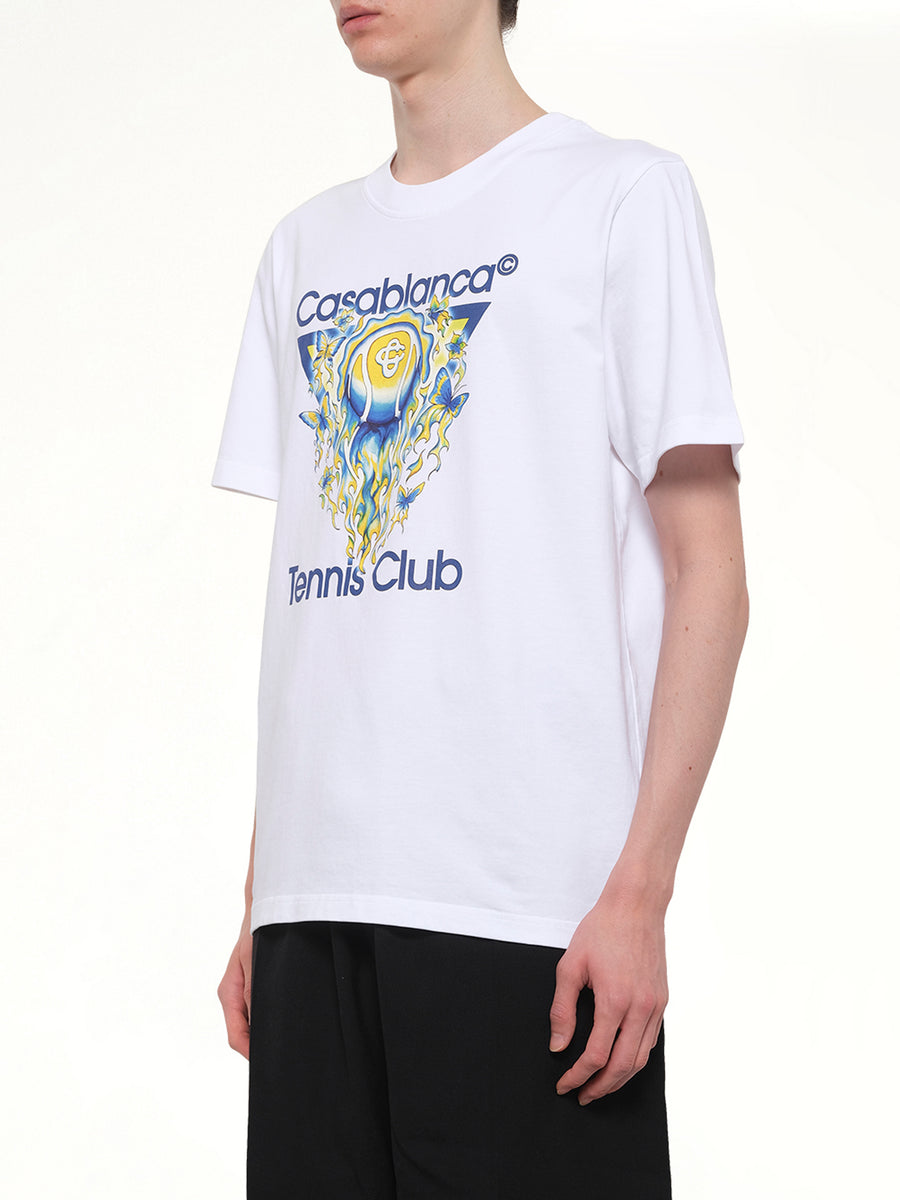 Tennis Club Icon Classic T-Shirt in White