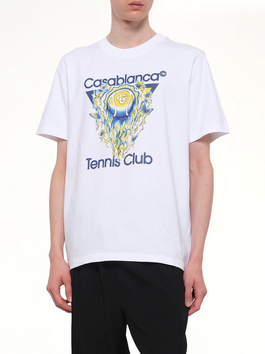 Tennis Club Icon Classic T-Shirt in White