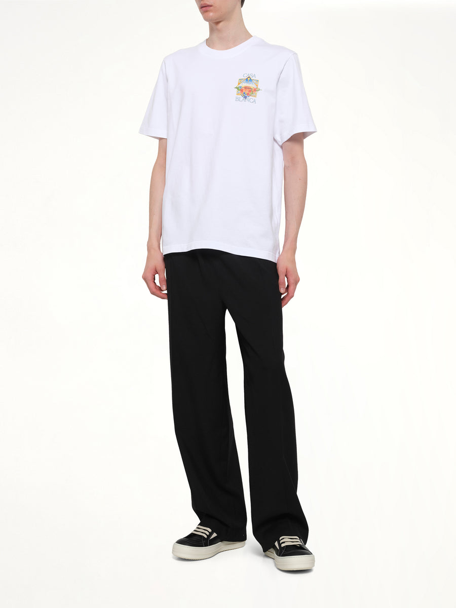 Tennis Landscape 2 Classic T-Shirt in White