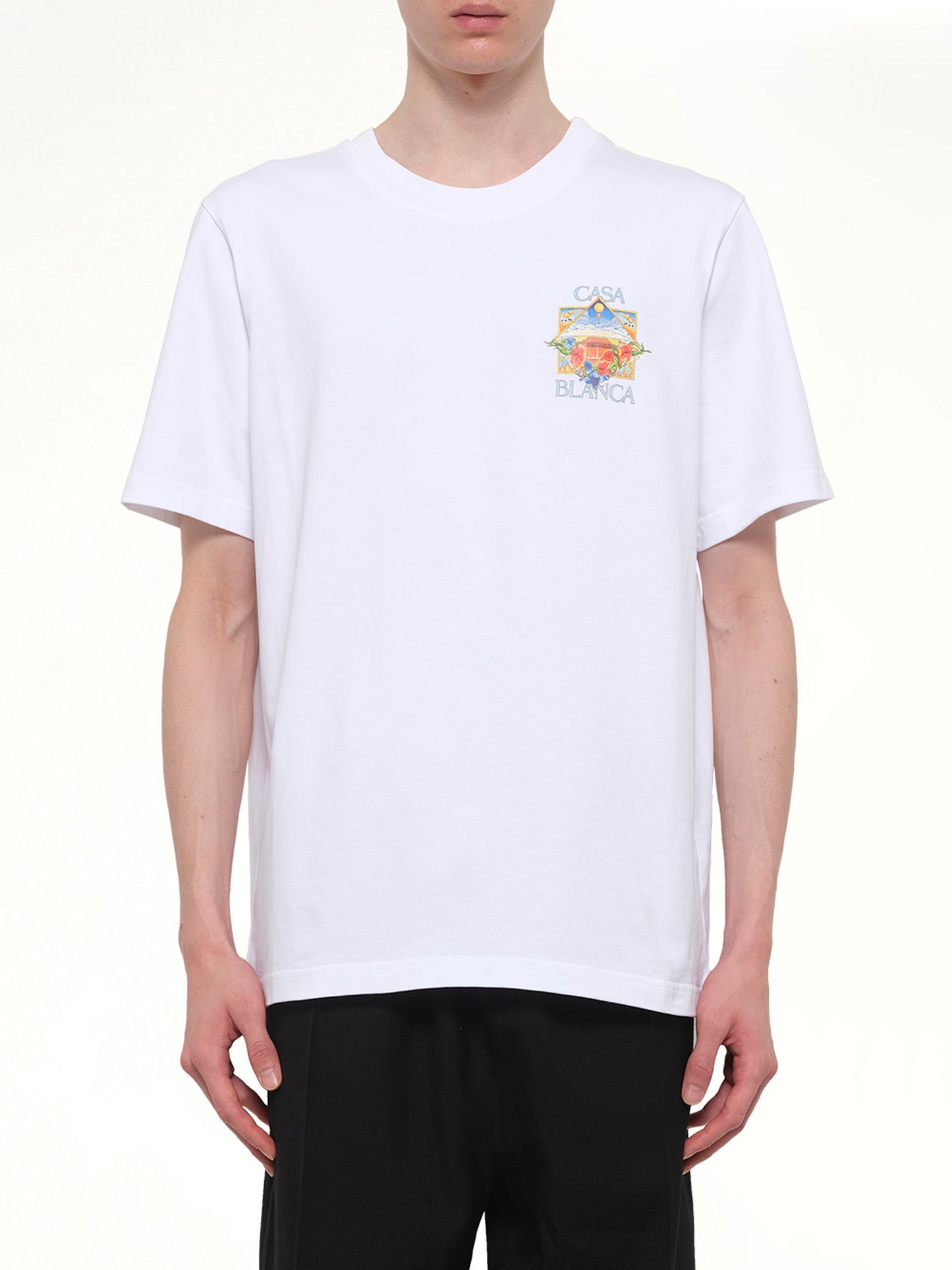 Tennis Landscape 2 Classic T-Shirt in White