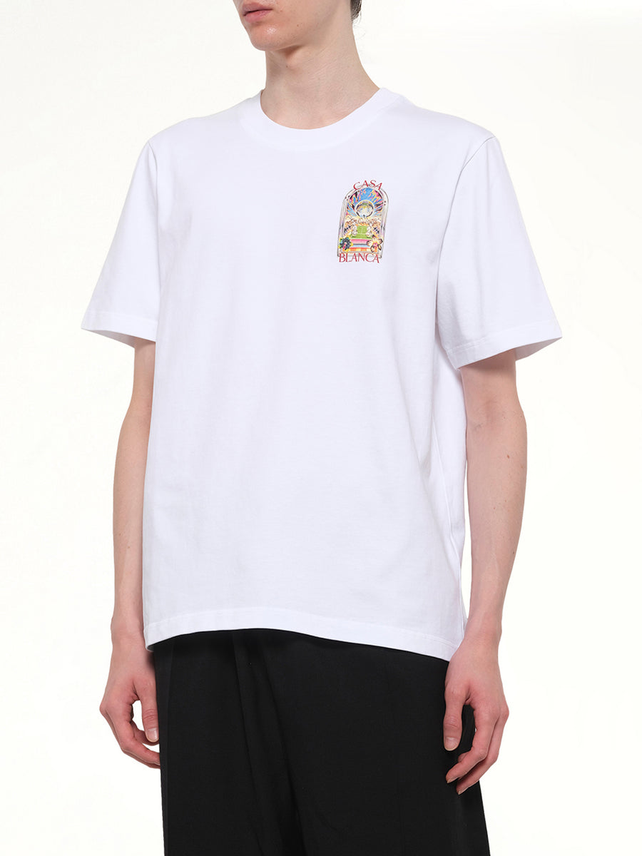 Tennis Landscape Classic T-Shirt in White