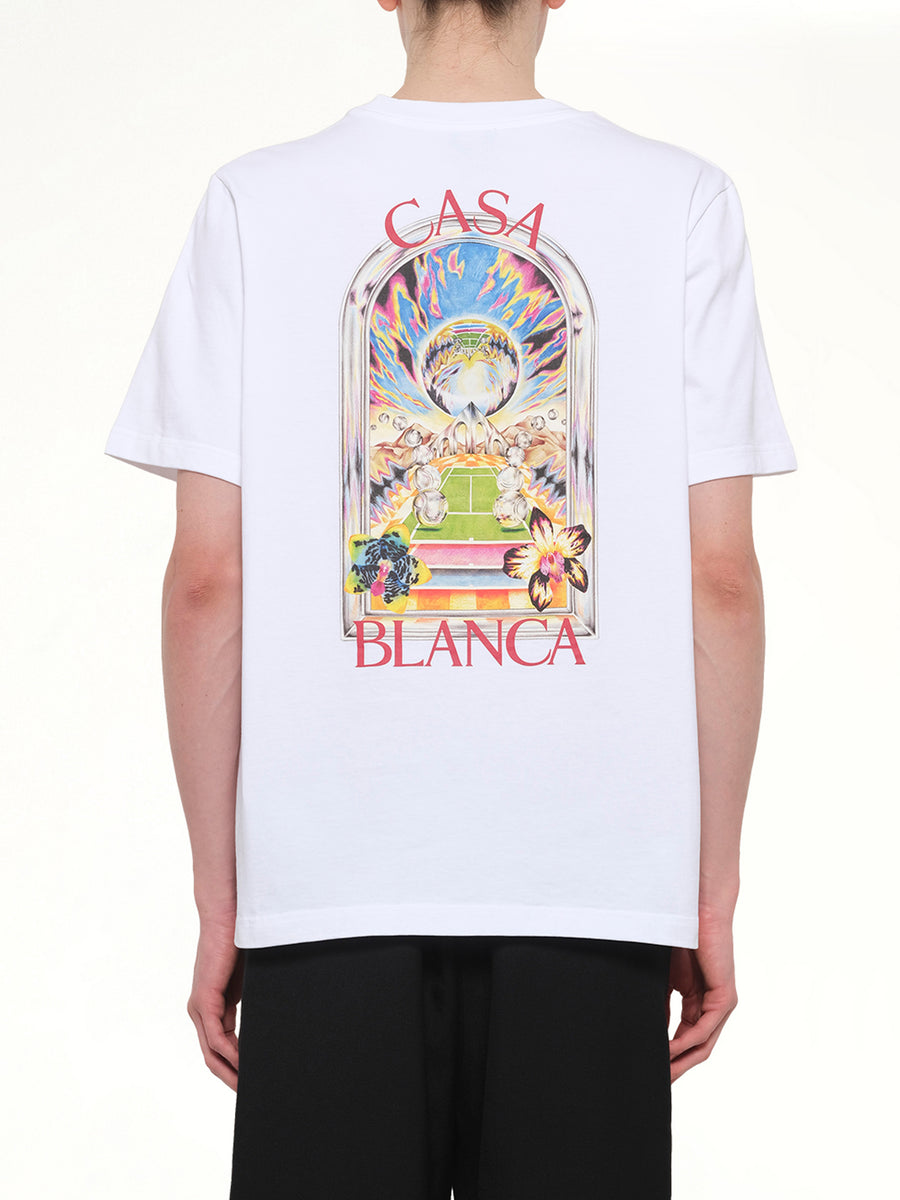 Tennis Landscape Classic T-Shirt in White