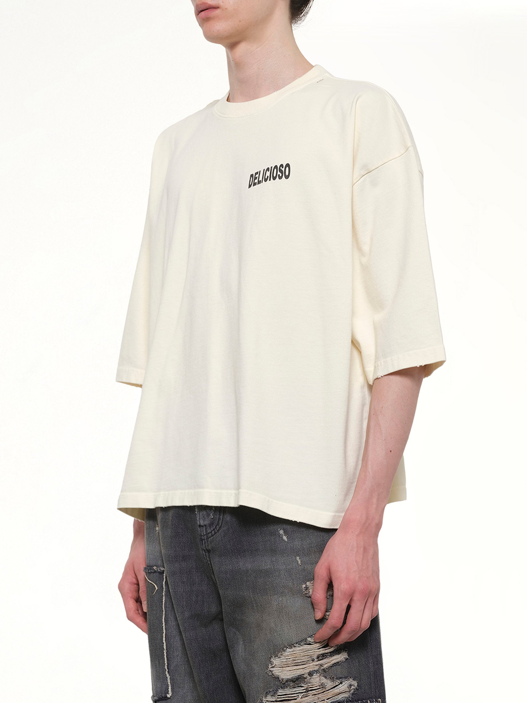 WILLY CHAVARRIA Willy's Taco Shop Buffalo T-Shirt in White Side View from MARAIS