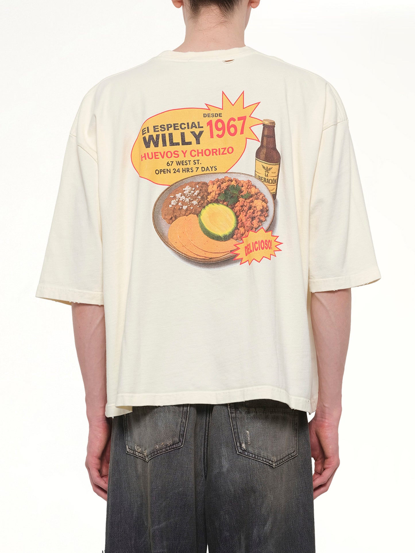Willy's Taco Shop Buffalo T-Shirt in White