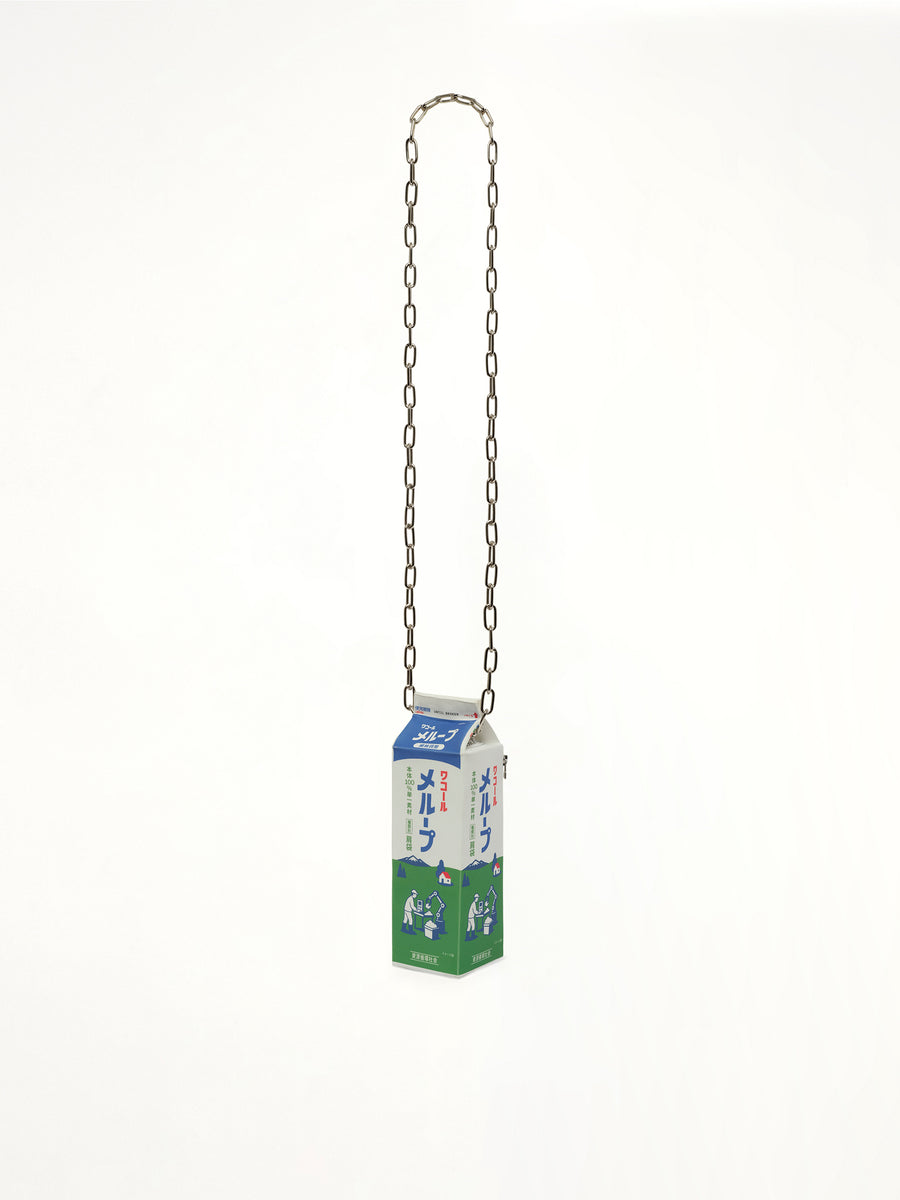 Milk Carton Bag in White