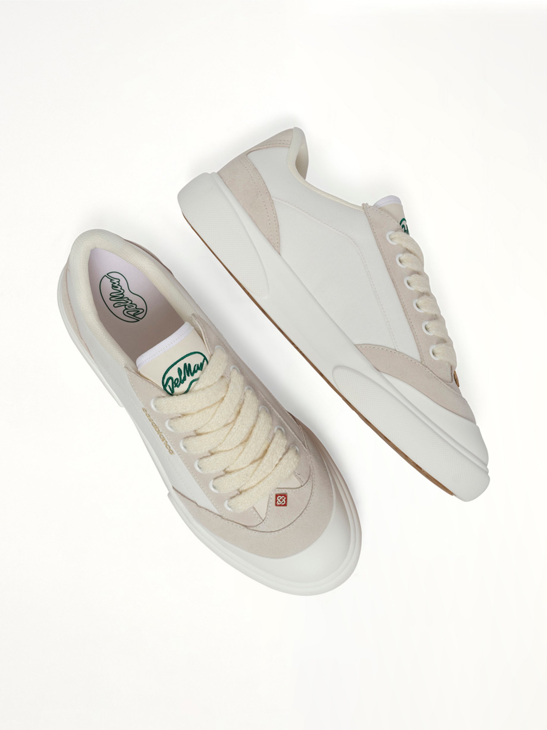 CASABLANCA Del Mar Sneaker in White Top View from MARAIS