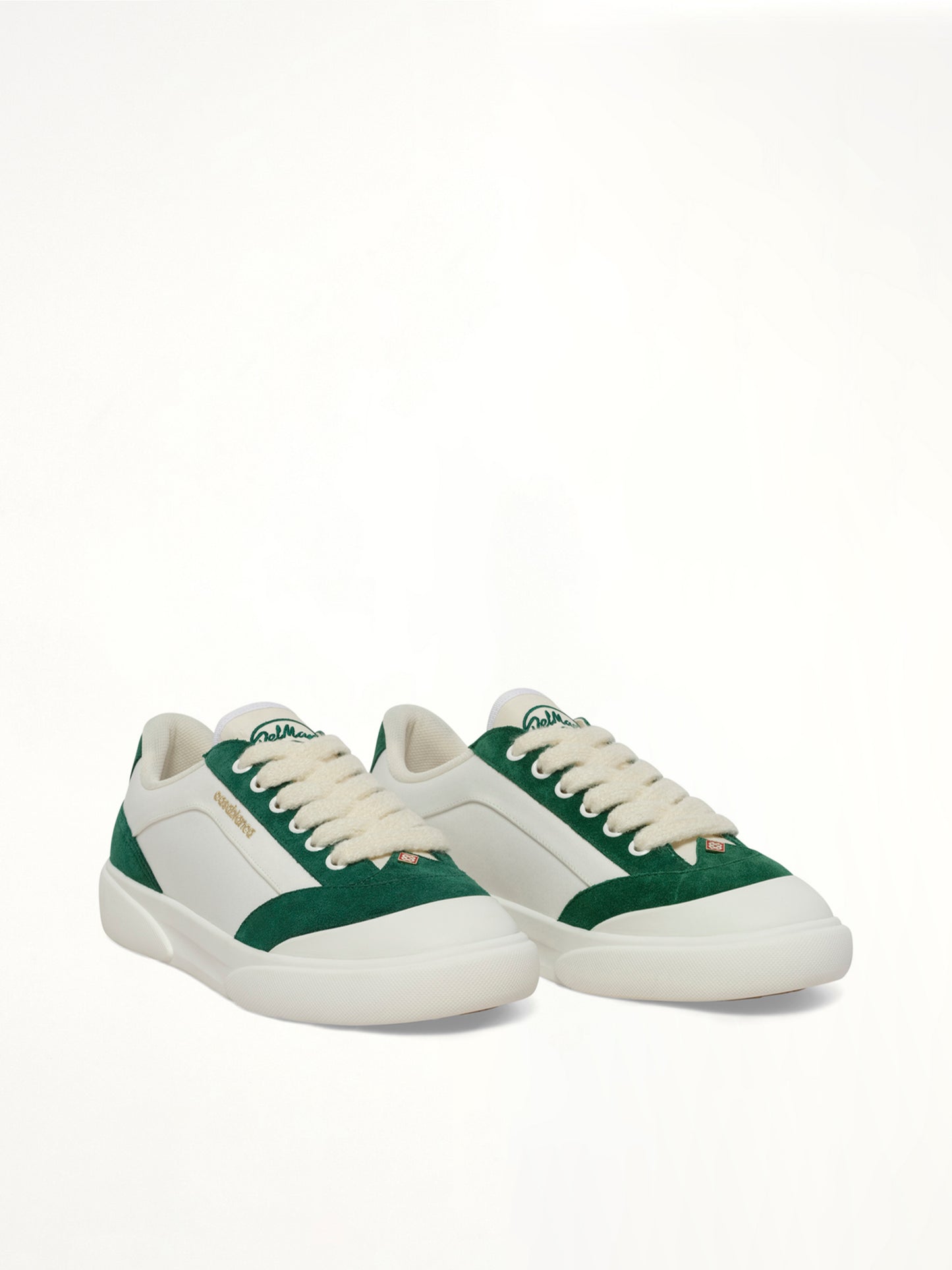 Del Mar Sneaker in White/Green