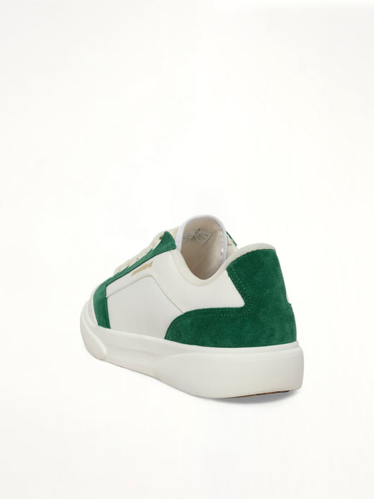 Del Mar Sneaker in White/Green