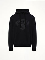 Faded Collegiate Hoodie in Black
